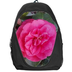 Pink Flower Japanese Tea Rose Floral Design Backpack Bag by yoursparklingshop