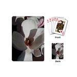 Magnolia Floral Flower Pink White Playing Cards (Mini)  Back