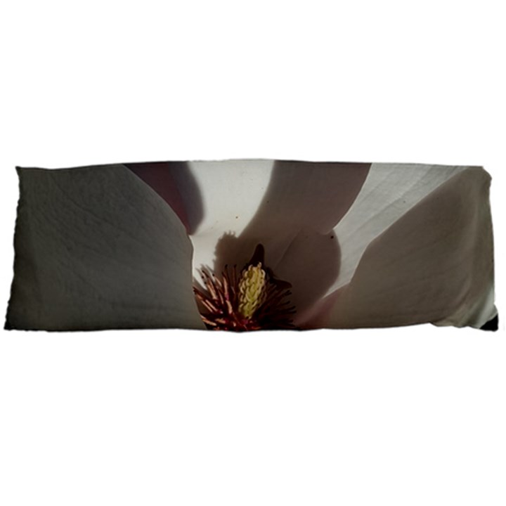 Magnolia Floral Flower Pink White Body Pillow Case Dakimakura (Two Sides)