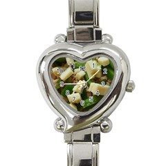 Cheese And Peppers Green Yellow Funny Design Heart Italian Charm Watch by yoursparklingshop