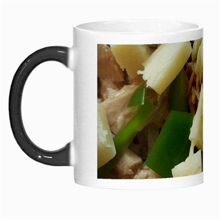 Cheese and Peppers Green Yellow Funny Design Morph Mugs