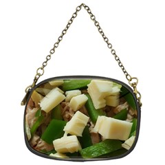 Cheese And Peppers Green Yellow Funny Design Chain Purses (one Side)  by yoursparklingshop