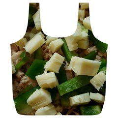 Cheese And Peppers Green Yellow Funny Design Full Print Recycle Bags (l)  by yoursparklingshop