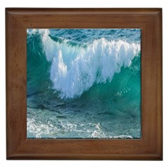 Awesome Wave Ocean Photography Framed Tiles by yoursparklingshop