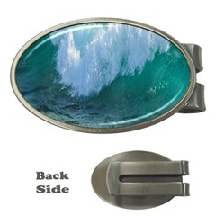 Awesome Wave Ocean Photography Money Clips (oval)  by yoursparklingshop