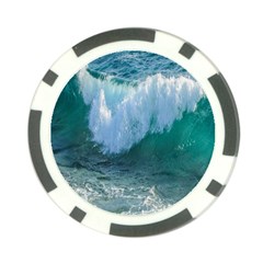 Awesome Wave Ocean Photography Poker Chip Card Guard by yoursparklingshop