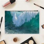 Awesome Wave Ocean Photography Cosmetic Bag (Large)  Back