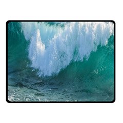 Awesome Wave Ocean Photography Fleece Blanket (small) by yoursparklingshop