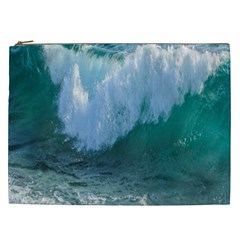 Awesome Wave Ocean Photography Cosmetic Bag (xxl)  by yoursparklingshop