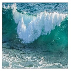 Awesome Wave Ocean Photography Large Satin Scarf (square) by yoursparklingshop