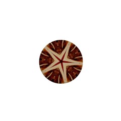 Spaghetti Italian Pasta Kaleidoscope Funny Food Star Design 1  Mini Magnets by yoursparklingshop