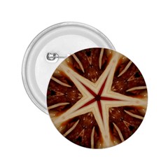 Spaghetti Italian Pasta Kaleidoscope Funny Food Star Design 2 25  Buttons by yoursparklingshop