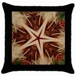 Spaghetti Italian Pasta Kaleidoscope Funny Food Star Design Throw Pillow Case (Black) Front