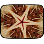 Spaghetti Italian Pasta Kaleidoscope Funny Food Star Design Double Sided Fleece Blanket (Mini)  35 x27  Blanket Front