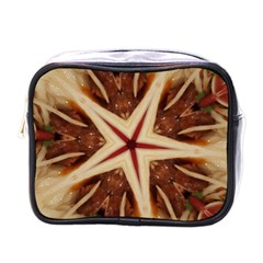 Spaghetti Italian Pasta Kaleidoscope Funny Food Star Design Mini Toiletries Bags by yoursparklingshop