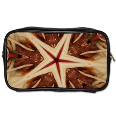 Spaghetti Italian Pasta Kaleidoscope Funny Food Star Design Toiletries Bags by yoursparklingshop