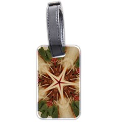 Spaghetti Italian Pasta Kaleidoscope Funny Food Star Design Luggage Tags (two Sides) by yoursparklingshop