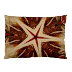 Spaghetti Italian Pasta Kaleidoscope Funny Food Star Design Pillow Case (two Sides) by yoursparklingshop