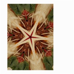 Spaghetti Italian Pasta Kaleidoscope Funny Food Star Design Small Garden Flag (two Sides) by yoursparklingshop