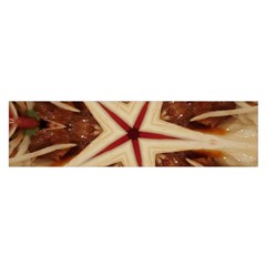 Spaghetti Italian Pasta Kaleidoscope Funny Food Star Design Satin Scarf (Oblong)