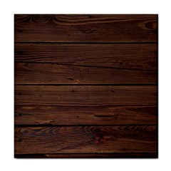 Rustic Dark Brown Wood Wooden Fence Background Elegant Tile Coasters by yoursparklingshop