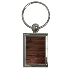 Rustic Dark Brown Wood Wooden Fence Background Elegant Key Chains (rectangle)  by yoursparklingshop