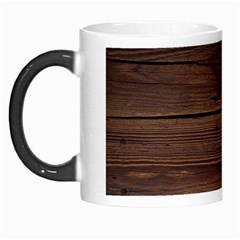 Rustic Dark Brown Wood Wooden Fence Background Elegant Morph Mugs by yoursparklingshop