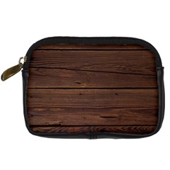 Rustic Dark Brown Wood Wooden Fence Background Elegant Digital Camera Cases by yoursparklingshop