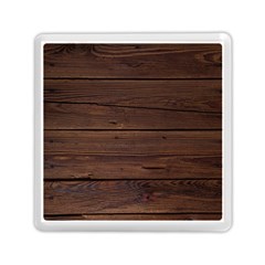 Rustic Dark Brown Wood Wooden Fence Background Elegant Memory Card Reader (square)  by yoursparklingshop