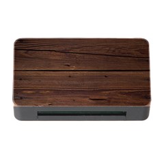 Rustic Dark Brown Wood Wooden Fence Background Elegant Memory Card Reader With Cf by yoursparklingshop