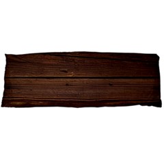 Rustic Dark Brown Wood Wooden Fence Background Elegant Body Pillow Case (dakimakura) by yoursparklingshop