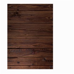 Rustic Dark Brown Wood Wooden Fence Background Elegant Large Garden Flag (two Sides) by yoursparklingshop