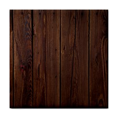 Rustic Dark Brown Wood Wooden Fence Background Elegant Natural Country Style Tile Coasters by yoursparklingshop