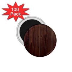 Rustic Dark Brown Wood Wooden Fence Background Elegant Natural Country Style 1 75  Magnets (100 Pack)  by yoursparklingshop