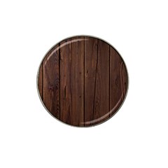 Rustic Dark Brown Wood Wooden Fence Background Elegant Natural Country Style Hat Clip Ball Marker by yoursparklingshop