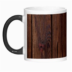 Rustic Dark Brown Wood Wooden Fence Background Elegant Natural Country Style Morph Mugs by yoursparklingshop