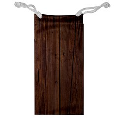 Rustic Dark Brown Wood Wooden Fence Background Elegant Natural Country Style Jewelry Bag by yoursparklingshop