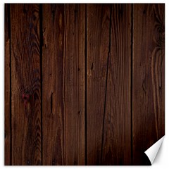 Rustic Dark Brown Wood Wooden Fence Background Elegant Natural Country Style Canvas 20  X 20   by yoursparklingshop