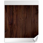 Rustic Dark Brown Wood Wooden Fence Background Elegant Natural Country Style Canvas 11  x 14   10.95 x13.48  Canvas - 1