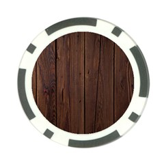 Rustic Dark Brown Wood Wooden Fence Background Elegant Natural Country Style Poker Chip Card Guard (10 Pack) by yoursparklingshop