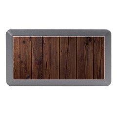 Rustic Dark Brown Wood Wooden Fence Background Elegant Natural Country Style Memory Card Reader (mini) by yoursparklingshop