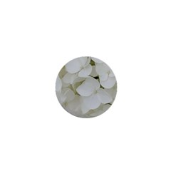 Hydrangea Flowers Blossom White Floral Elegant Bridal Chic 1  Mini Buttons