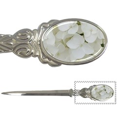 Hydrangea Flowers Blossom White Floral Elegant Bridal Chic Letter Openers