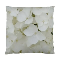 Hydrangea Flowers Blossom White Floral Elegant Bridal Chic Standard Cushion Case (two Sides) by yoursparklingshop