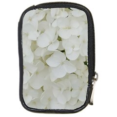 Hydrangea Flowers Blossom White Floral Elegant Bridal Chic Compact Camera Cases