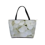 Hydrangea Flowers Blossom White Floral Elegant Bridal Chic Shoulder Handbags Front