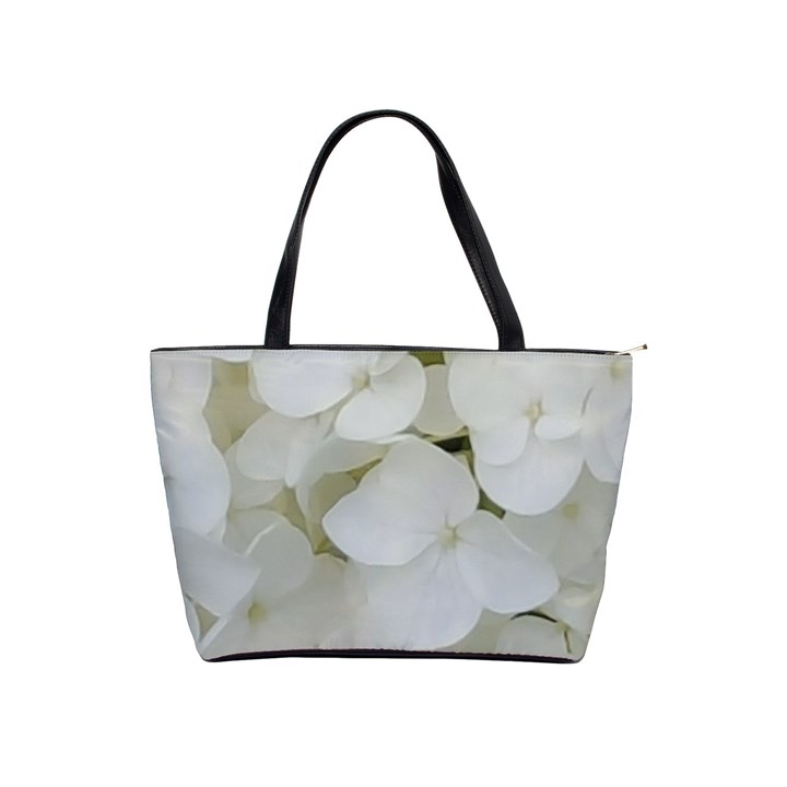 Hydrangea Flowers Blossom White Floral Elegant Bridal Chic Shoulder Handbags