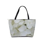 Hydrangea Flowers Blossom White Floral Elegant Bridal Chic Shoulder Handbags Back