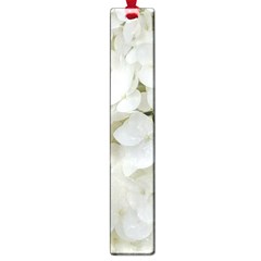 Hydrangea Flowers Blossom White Floral Elegant Bridal Chic Large Book Marks by yoursparklingshop