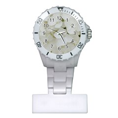 Hydrangea Flowers Blossom White Floral Elegant Bridal Chic Plastic Nurses Watch